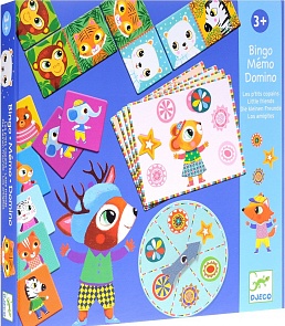 Набор настольных игр, 3 игры (Djeco, 08131k)